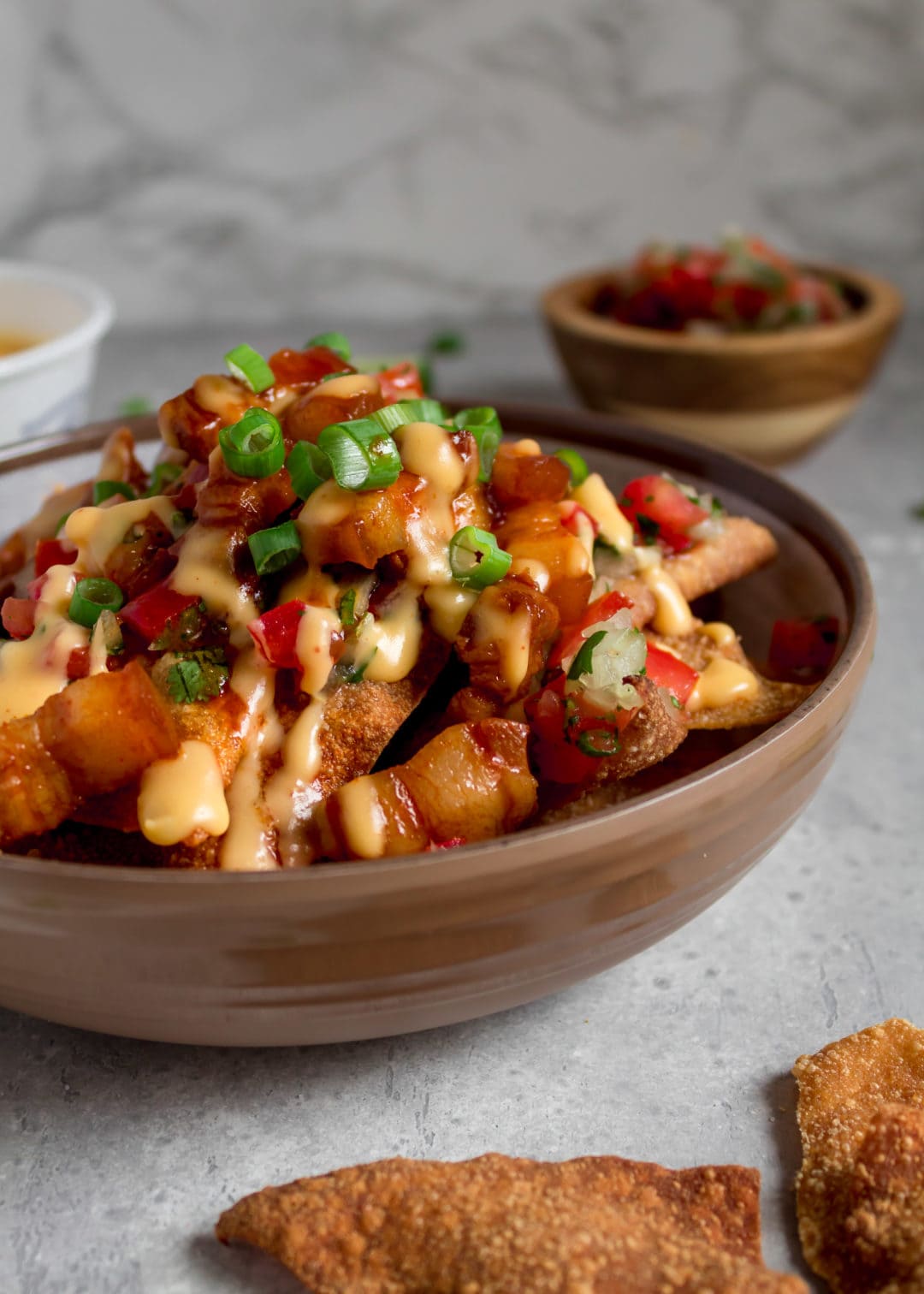 Korean Pork Belly Nachos Cooking Therapy