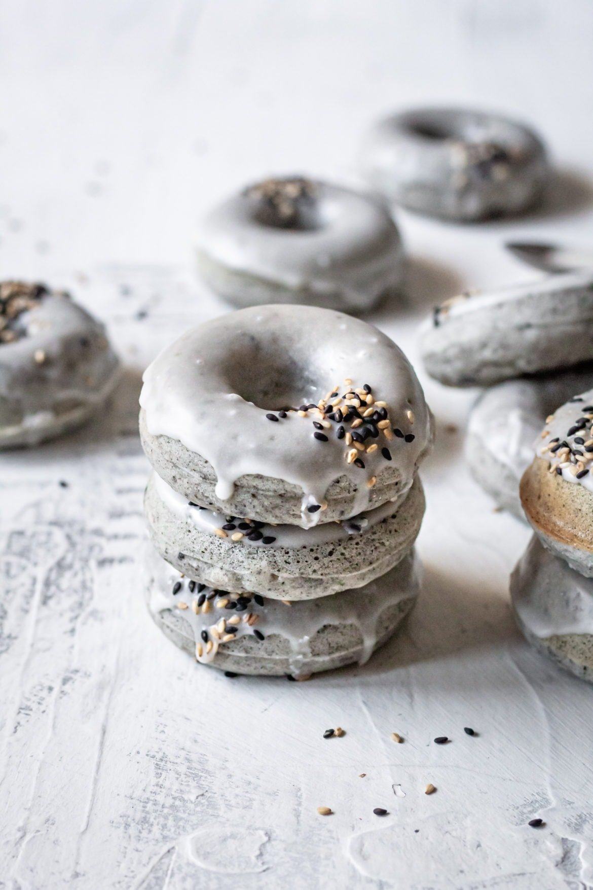 Black Sesame Mochi Donuts Cooking Therapy