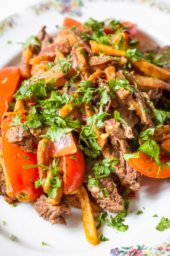 Lomo Saltado (Peruvian Beef Stir Fry) - Cooking Therapy