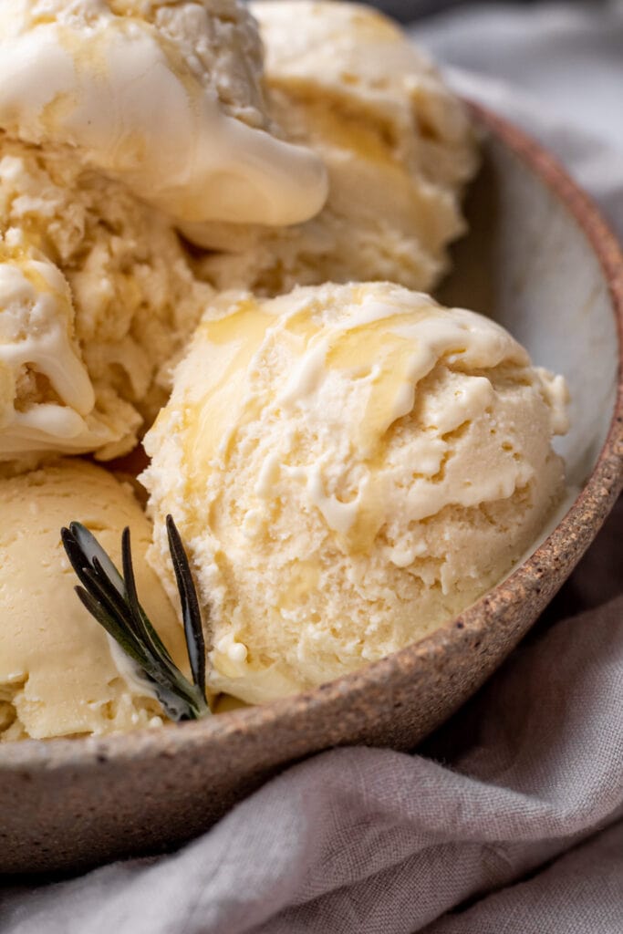 Honey Rosemary Ice Cream Cooking Therapy