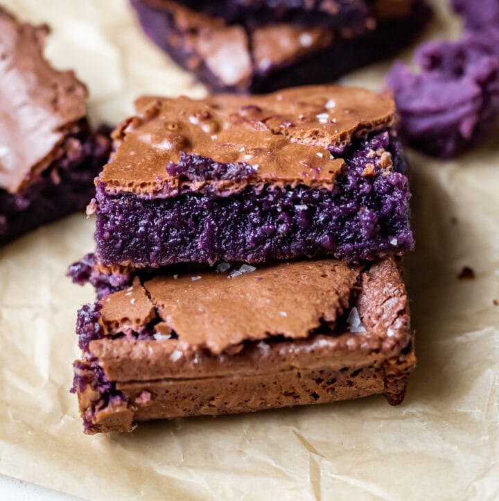Fudgy Ube Brownies Cooking Therapy