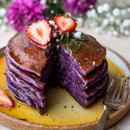 Ube Mochi Pancakes Cooking Therapy