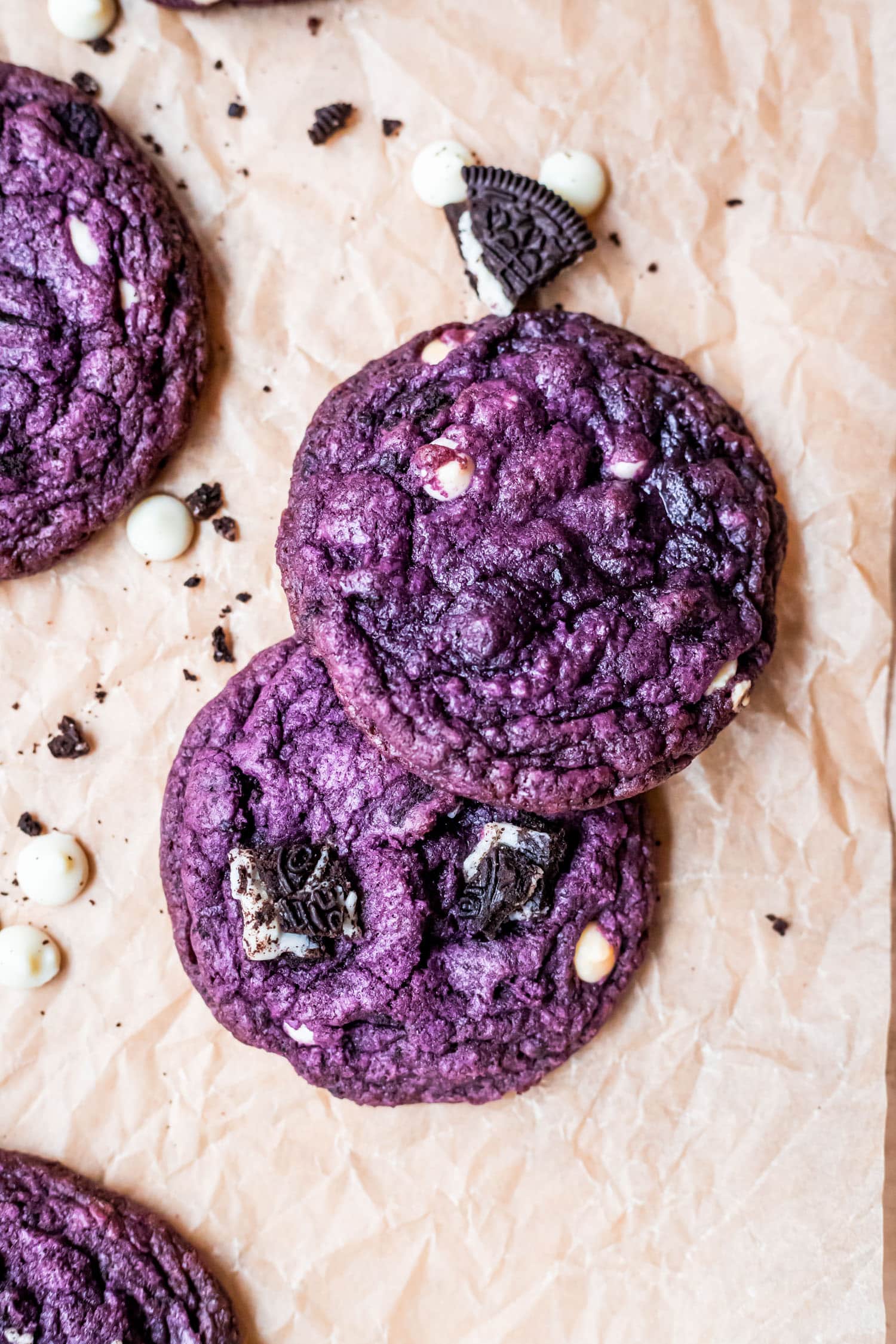 Ube Cookies and Cream Cookies Cooking Therapy