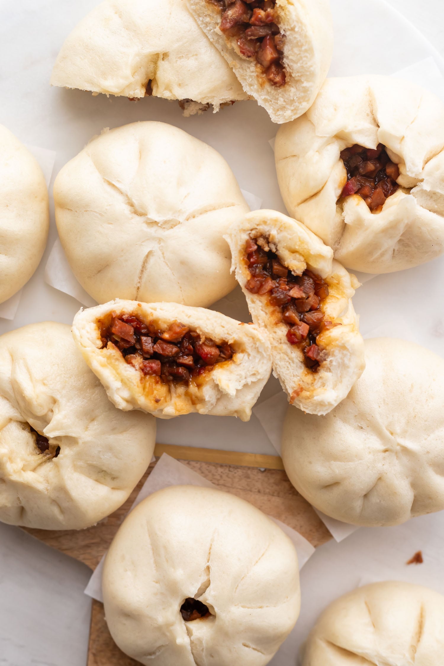 Steamed Char Siu Bao (BBQ Pork Buns)