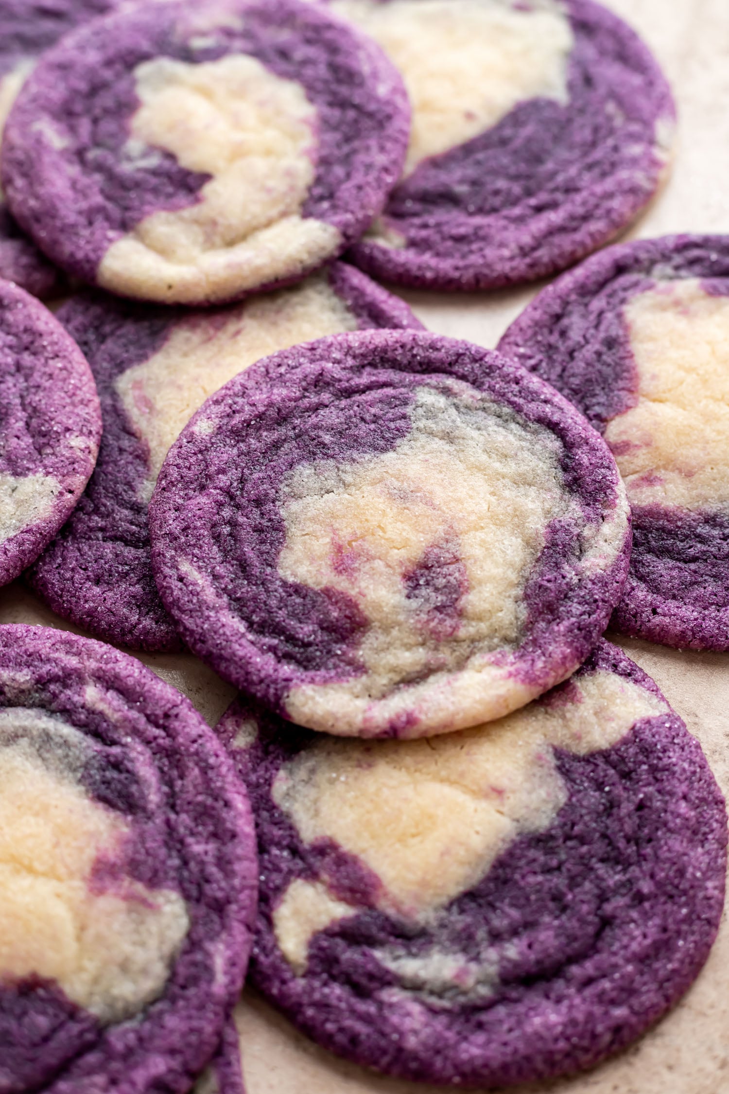 30-Minute Ube Marble Cookies