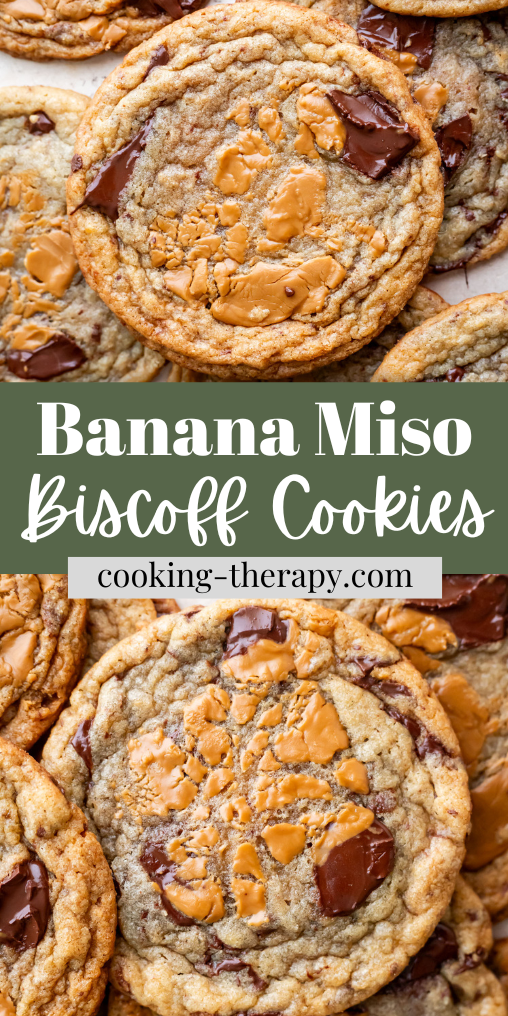 Banana miso biscoff cookies pinterest