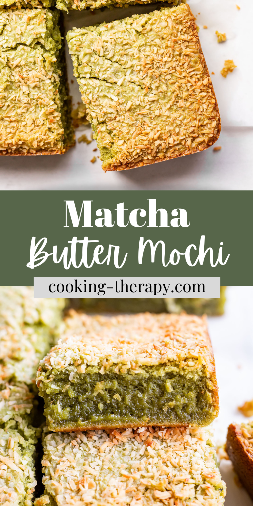 Matcha butter mochi Pinterest